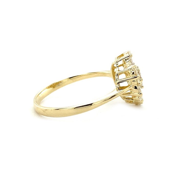 Ingen mindstepris - Ring - 14 karat Gulguld -  0.74ct. tw. Diamant (Natur)