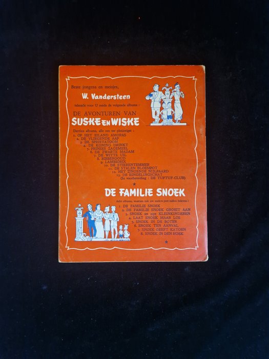 De Familie Snoek 8 - Snoek in den hoek - 1 Album - Første udgave - 1951