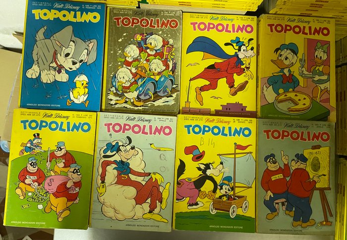 Topolino 1001/1100 - Sequenza completa - 100 Comic - Første udgave - 1974/1976