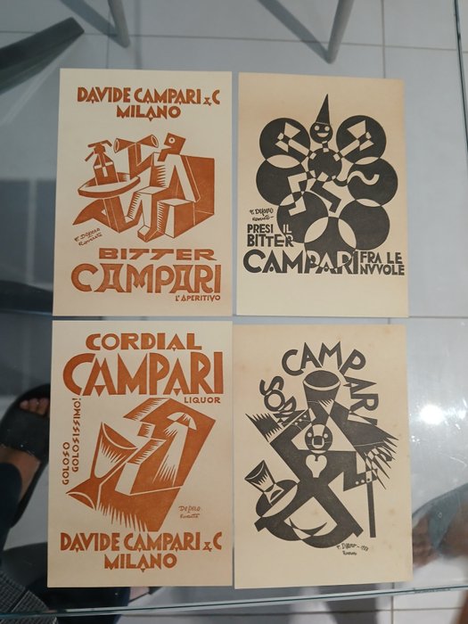 Fortunato Depero (1892-1960) (d'après) - Bitter Campari