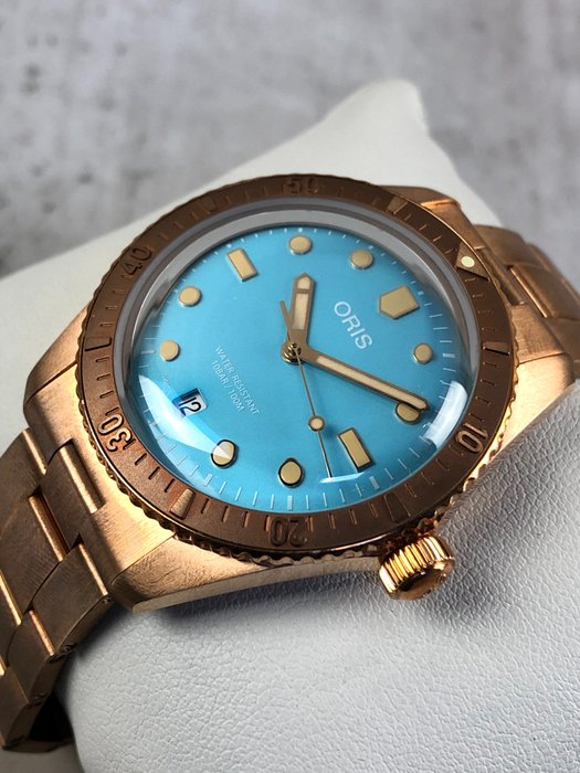 Oris - Divers Sixty-Five Cotton Candy Bronze Automatic - 01 733 7771 3155-07 8 19 15 - Mænd - 2011-nu