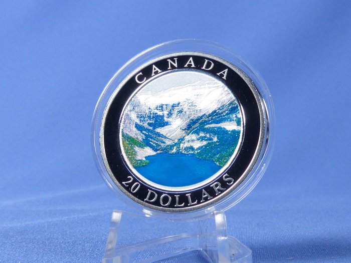 Canada. 20 Dollars 2003 "Rocky Mountains", 1 Oz (.999)  (Ingen mindstepris)