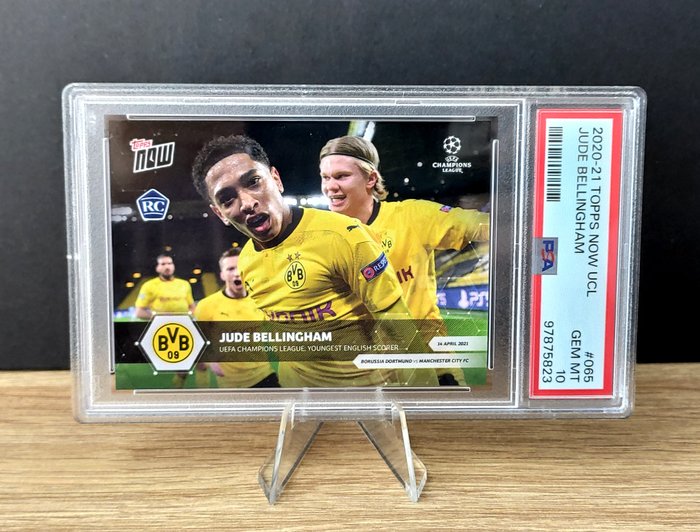 2020/21 Topps Now UCL Jude Bellingham  Erling Haaland #65 PSA 10 - 1 Graded card