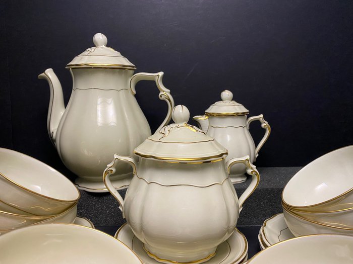 Bernardaud  Co. Limoges - Kaffe og te service (23) - Blødt porcelæn