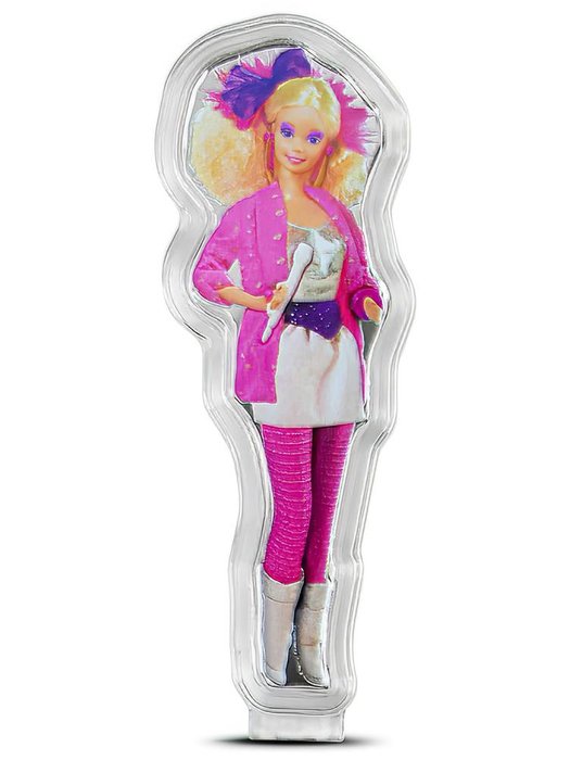 Salomonøerne. 2 Dollars 2024 "Barbie and the Rockers - Barbie", 1 Oz (.999)  (Ingen mindstepris)