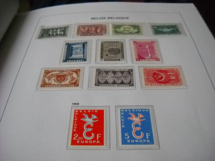 Belgien  - MNH kollektion på F luxe davo 1958 til 1970 ny**