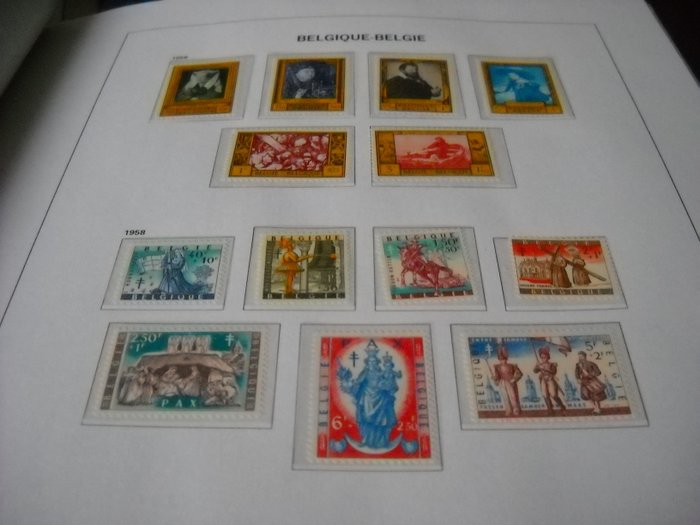 Belgien  - MNH kollektion på F luxe davo 1958 til 1970 ny**