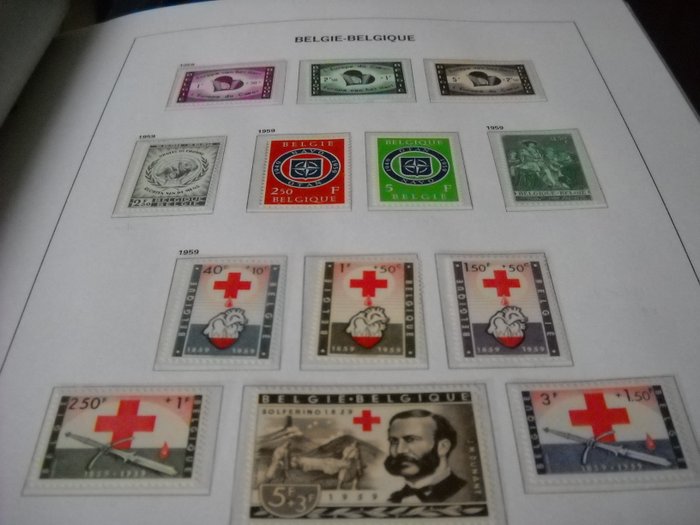 Belgien  - MNH kollektion på F luxe davo 1958 til 1970 ny**