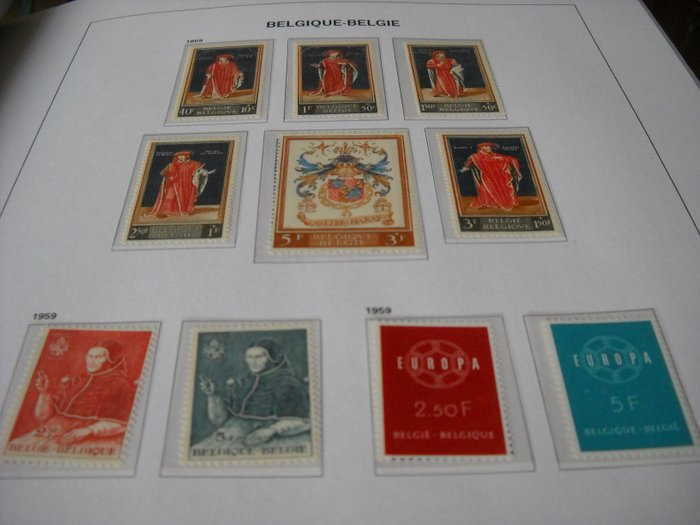 Belgien  - MNH kollektion på F luxe davo 1958 til 1970 ny**