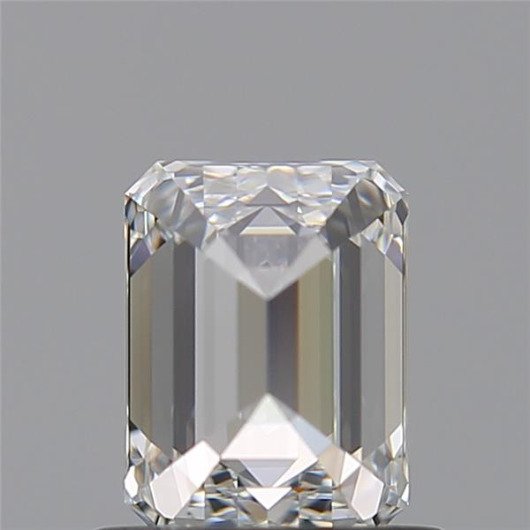 Ingen mindstepris - 1 pcs Diamant  (Natur)  - 0.40 ct - Smaragd - F - IF - Gemological Institute of America (GIA)