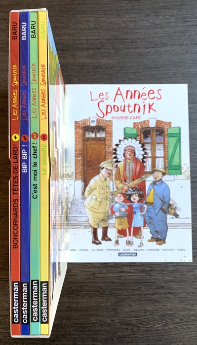 Les Années Spoutnik T1 à T4 - 4x C + coffret - 4 Album - Første udgave - 1999/2003