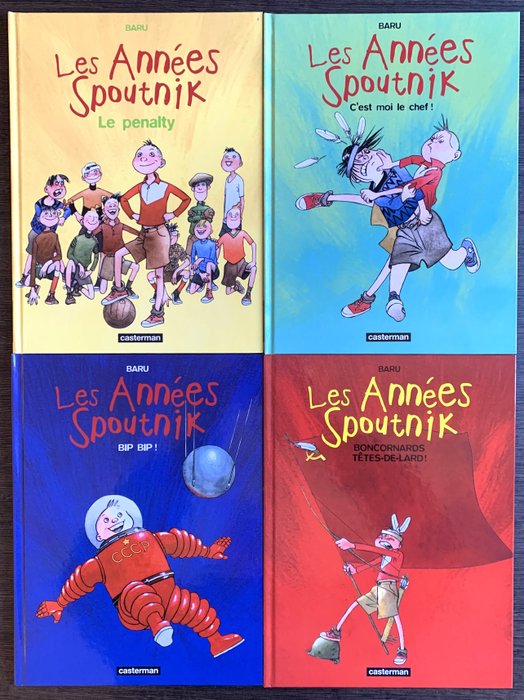 Les Années Spoutnik T1 à T4 - 4x C + coffret - 4 Album - Første udgave - 1999/2003