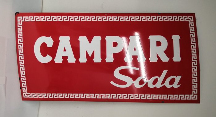 Campari Soda - Serie Limitata - Smalto - Reklameplakat - Metalplade