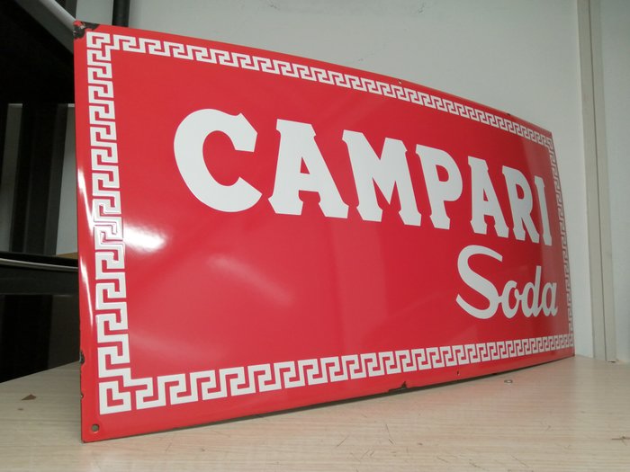 Campari Soda - Serie Limitata - Smalto - Reklameplakat - Metalplade