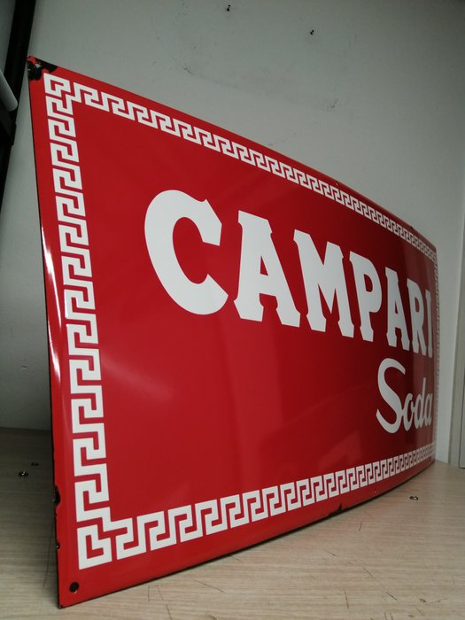 Campari Soda - Serie Limitata - Smalto - Reklameplakat - Metalplade