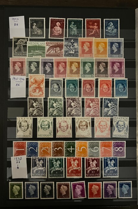 Holland 1941/2001 - samling i ny lagerbog - NVPH nr 379-1950 + guldenzegels 2001