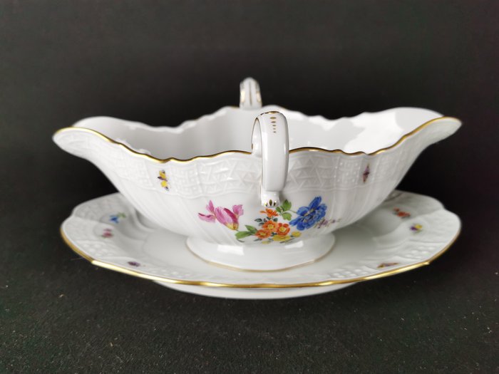 Meissen - Sovsebåd - Neu Brandenstein - L 26 cm 1.wahl - Porcelæn