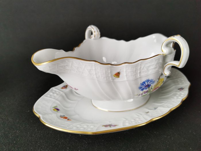 Meissen - Sovsebåd - Neu Brandenstein - L 26 cm 1.wahl - Porcelæn