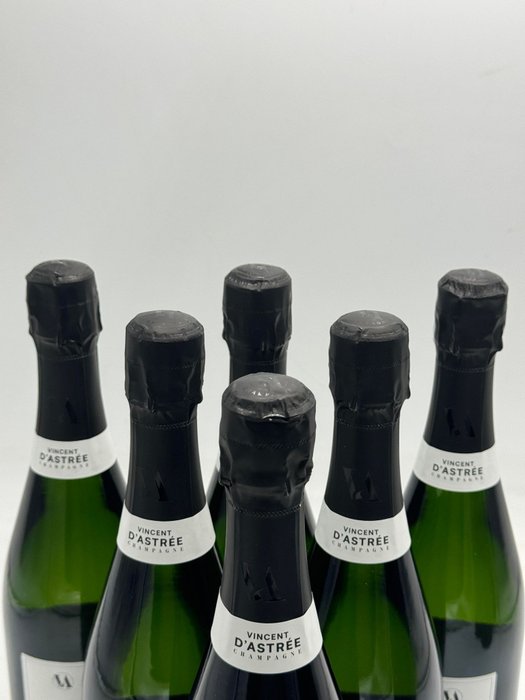 Vincent d'Astrée, Blanc de Blancs - Champagne Brut - 6 Flasker (0,75 L)