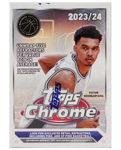 2024 Topps Chrome NBA - Blaster Box - Sealed - 1 Sealed box - Næsten så god som ny (NM)