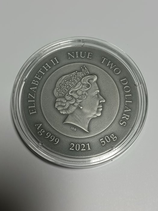 Niue 2 Dollars 2021 Crypto Mining 59gr 999  (Ingen mindstepris)