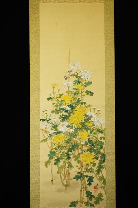 Kacho-ga 花鳥画 - ca 1920-40s (Taisho / Showa) - Bei-nen 米年 - Japan  (Ingen mindstepris)