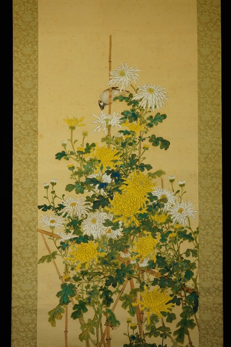 Kacho-ga 花鳥画 - ca 1920-40s (Taisho / Showa) - Bei-nen 米年 - Japan  (Ingen mindstepris)