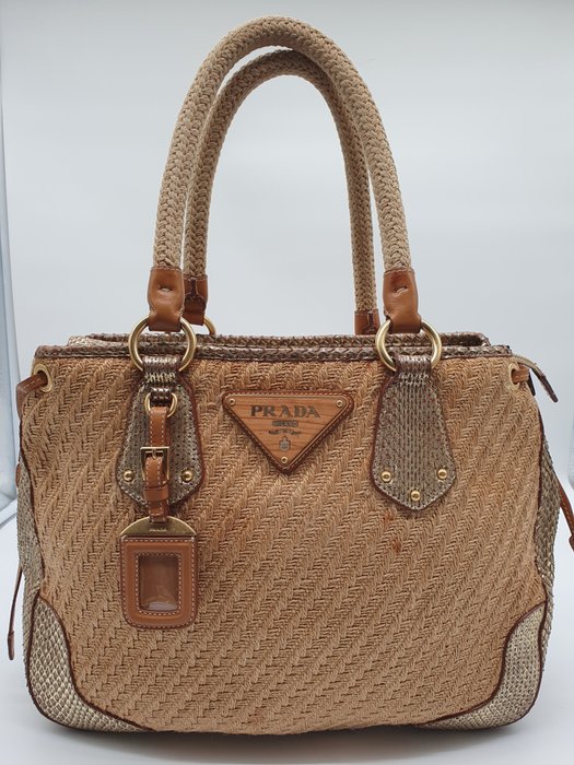 Prada - wicker - Skuldertaske