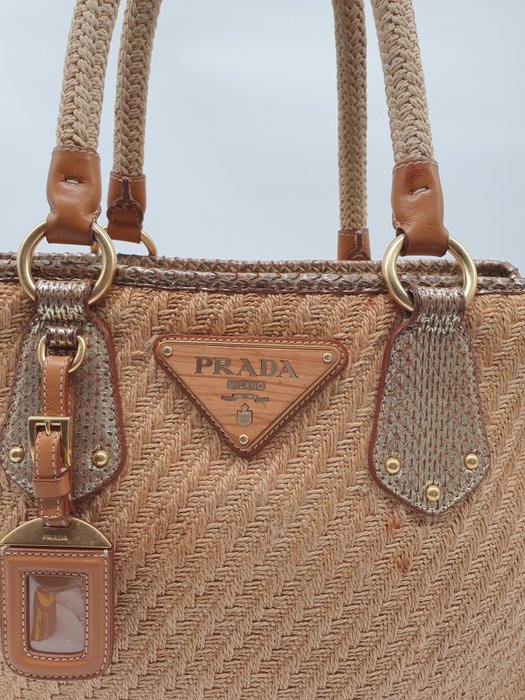 Prada - wicker - Skuldertaske