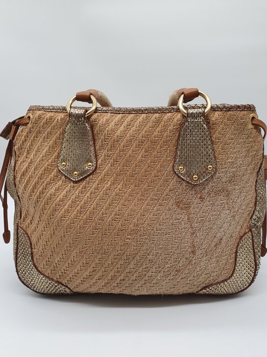 Prada - wicker - Skuldertaske