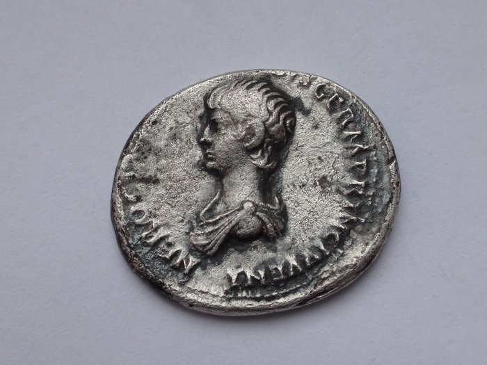 Romarriket. Nero, as Caesar, Rome, circa AD 50-54 AR. Denarius