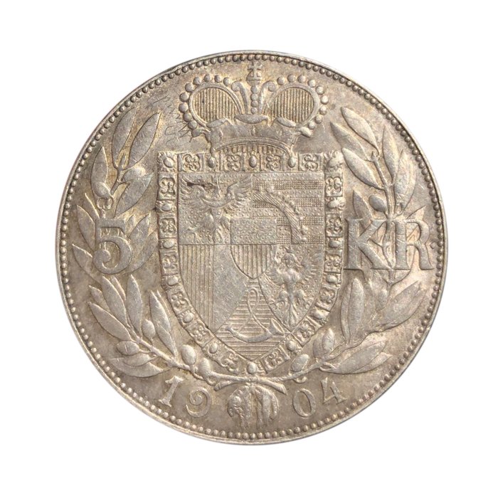 Liechtenstein. John II (Johann II). 5 Kroner 1904