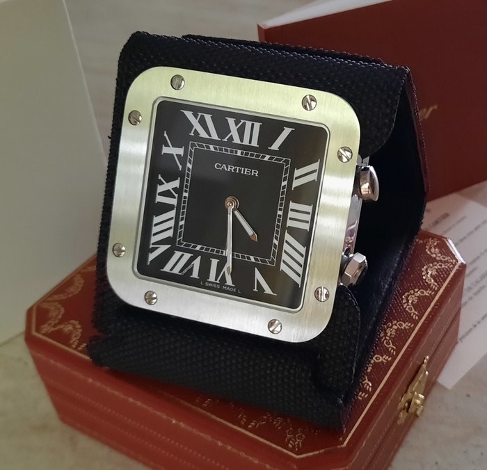 Rejseur - Cartier Swiss Made 3410 Bellissimo Orologio/Sveglia da viaggio -  Art Deco Stål Tekstil - 2010-2020