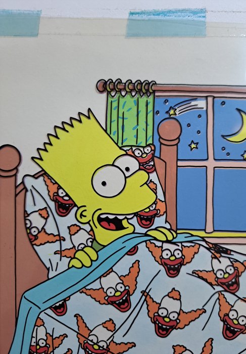 Matt Groening - 1 Original drawing - The Simpsons - Crusty bed cover - 1980