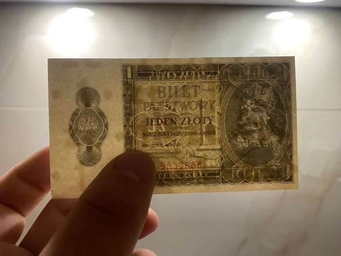 Polen. - 1 Złoty 1938 - Pick 50  (Ingen mindstepris)