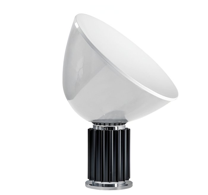 Flos - Achille and Pier Giacomo Castiglioni (1962) - Lampe - Taccia lille sort - Aluminium, Glas