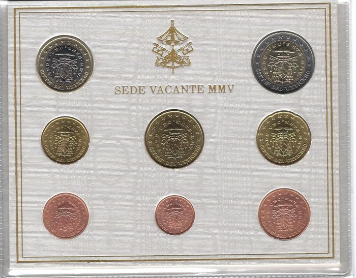 Vatikanstaten Year Set (FDC) 2005 "Sede Vacante"  (Ingen mindstepris)