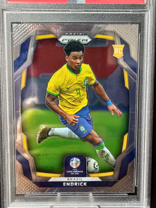 2024 Panini Prizm Copa America Endrick - Rookie PSA 9 Graded card