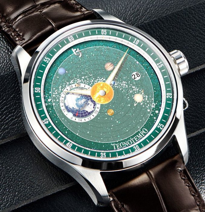 Tecnotempo - "Dynamic Solar System" - Designed by Tecnotempo - TT.50.SPLGR (Green dial) - Mænd - 2011-nu