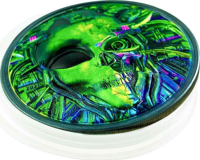 Palau 20 Dollars 2021 Alien Cyborg Revolution 3 Oz (999)