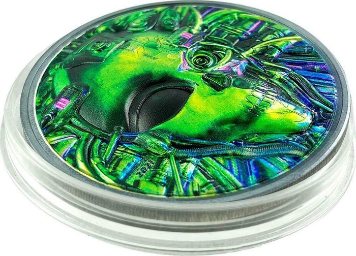 Palau 20 Dollars 2021 Alien Cyborg Revolution 3 Oz (999)