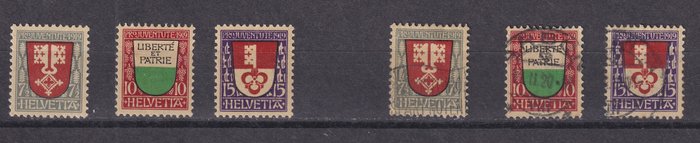 Schweiz 1918/1920 - Schweiziske frimærker fra 1918 til 1920, både nye og brugte. - Michel da 142 a 151. (Manca 145)