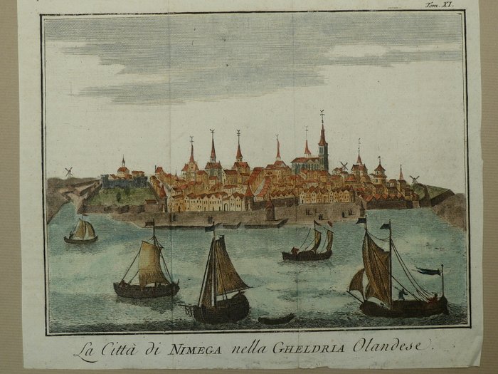 Holland - Nijmegen; Francesco Ricciardo - La Citta di Nimega nella Gheldria Olandese - 1721-1750