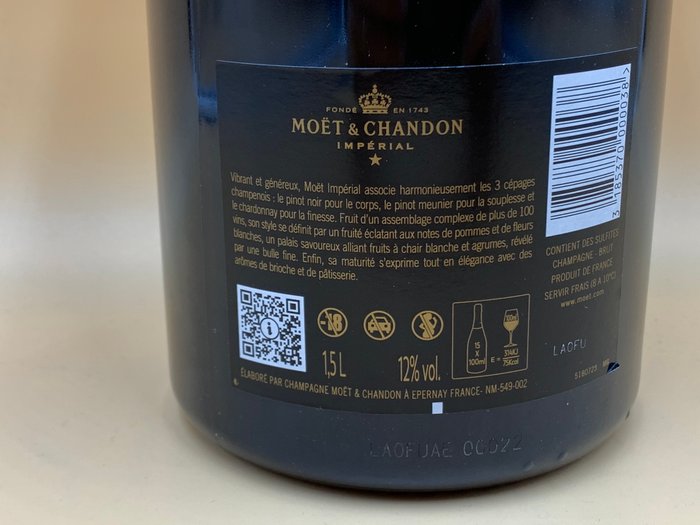 Moët  Chandon, Impérial - Champagne Brut - 1 Magnum (1,5 L)