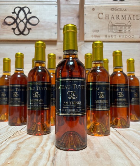 2007 Château Tuyttens - Sauternes - 12 Halve flasker (0,375 L)