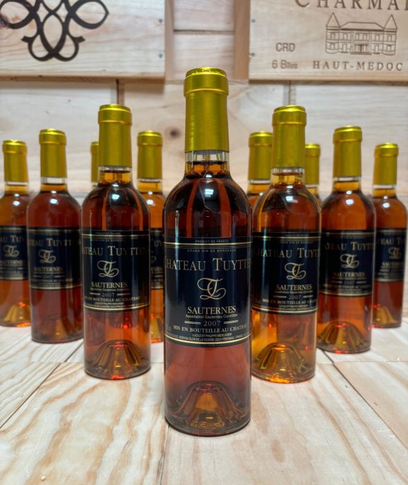 2007 Château Tuyttens - Sauternes - 12 Halve flasker (0,375 L)