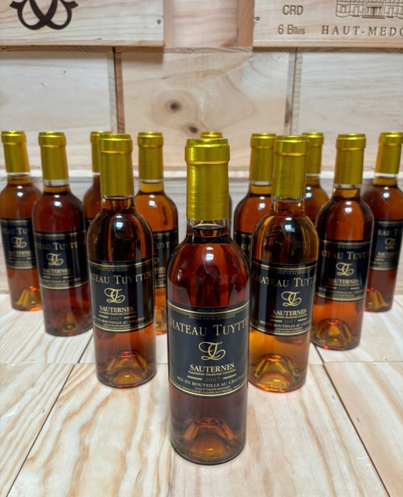 2007 Château Tuyttens - Sauternes - 12 Halve flasker (0,375 L)