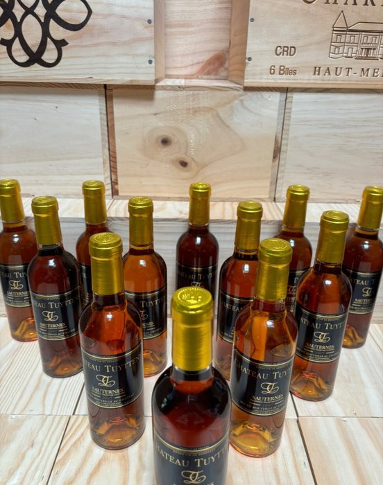 2007 Château Tuyttens - Sauternes - 12 Halve flasker (0,375 L)