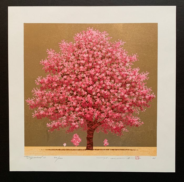 'Dogwood 13' - Signed and numbered by the artist 40/200 - NO RESERVE PRICE ! - Hajime Namiki 並木一 (b 1947) - Japan  (Ingen mindstepris)