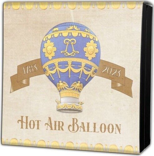 Burundi. 25 Francs 2023 Hot Air Balloon, 2 Oz (.999)